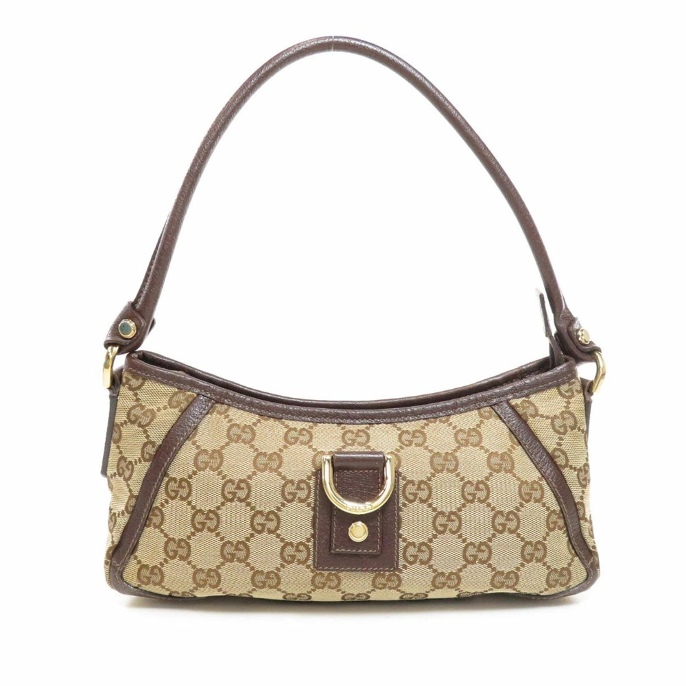 Gucci Beige GG Canvas Abbey D Ring Shoulder Bag brown leather - Picture 11 of 11